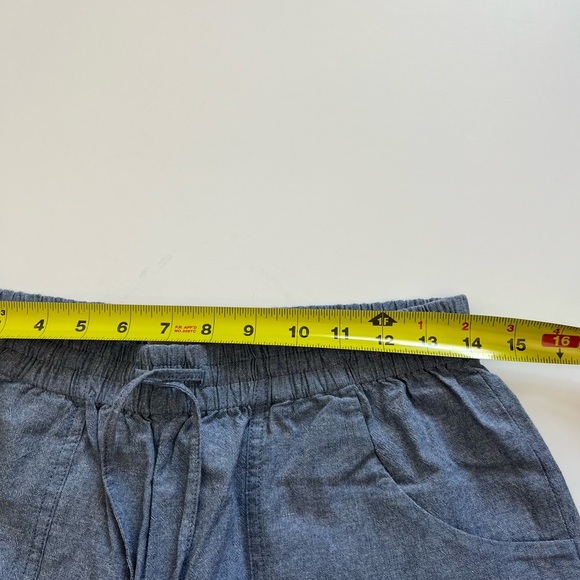 O.N.S. ONS One Nice Shop Cropped Pants Cotton Denim Blue Size Large - Picture 5 of 11